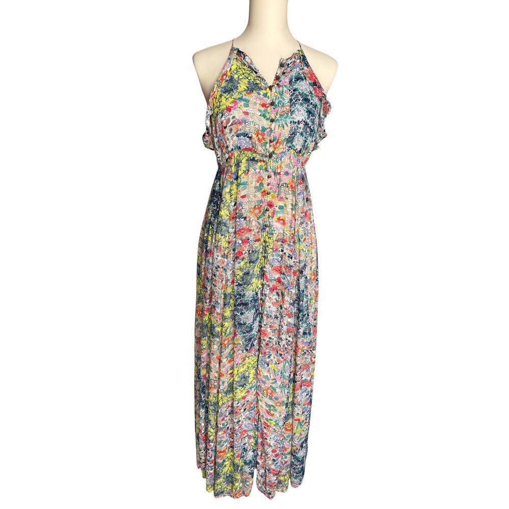 Anthropologie Meadow Rue Floral Maxi Dress Boho Romantic Cottagecore Small - Picture 8 of 12